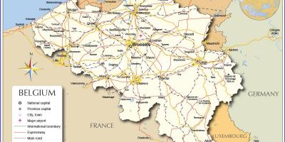 地図のブリュッセル国