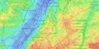 ブリュッセル地形図