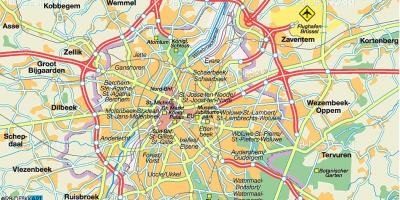 ブリュッセル道路地図