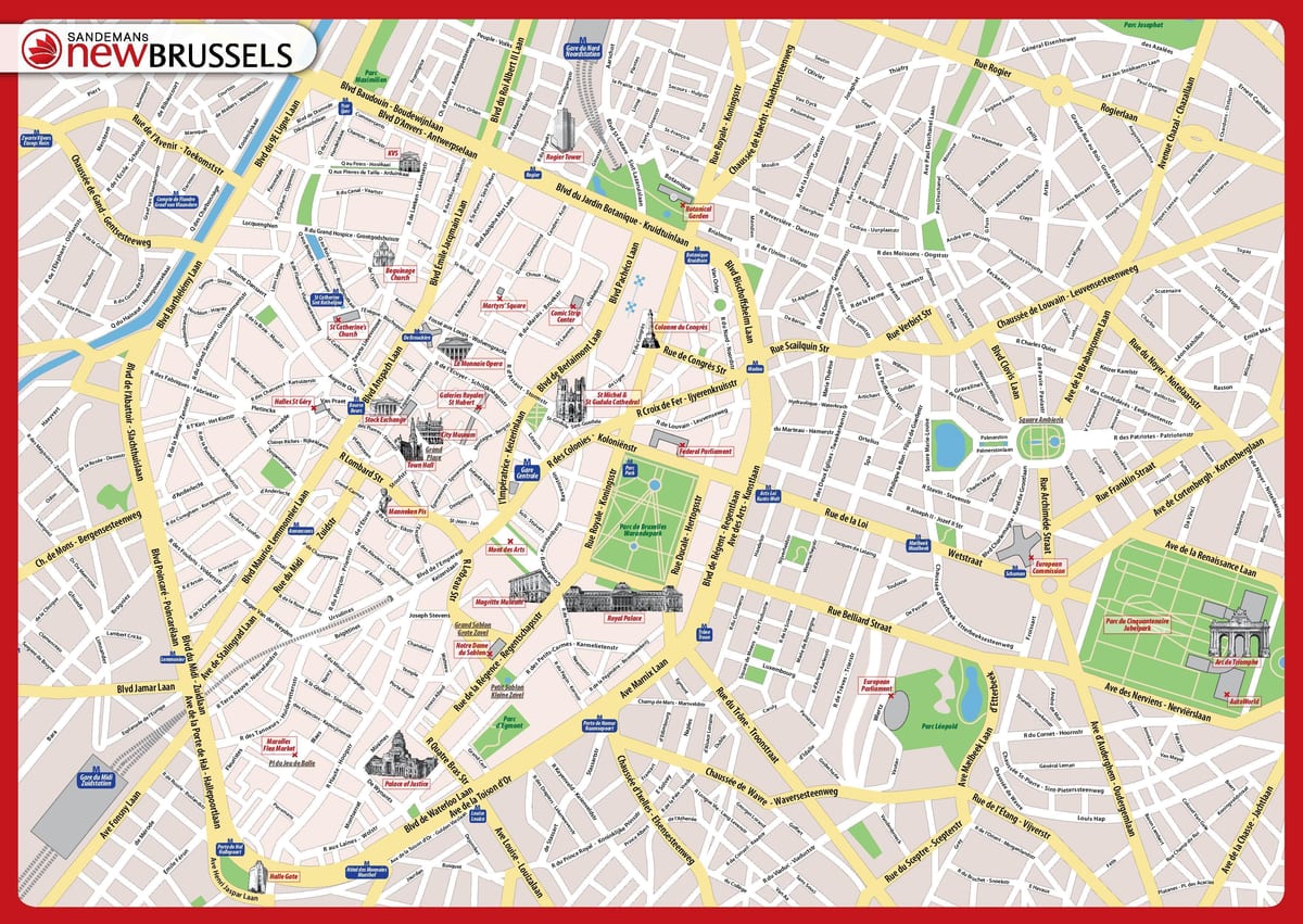 ブリュッセルスの地図