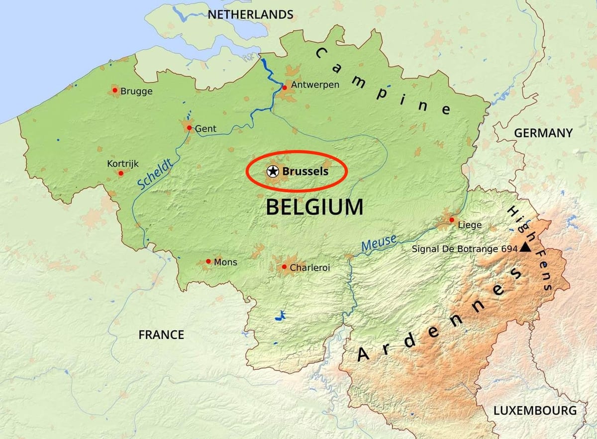 ブリュッセル地域地図