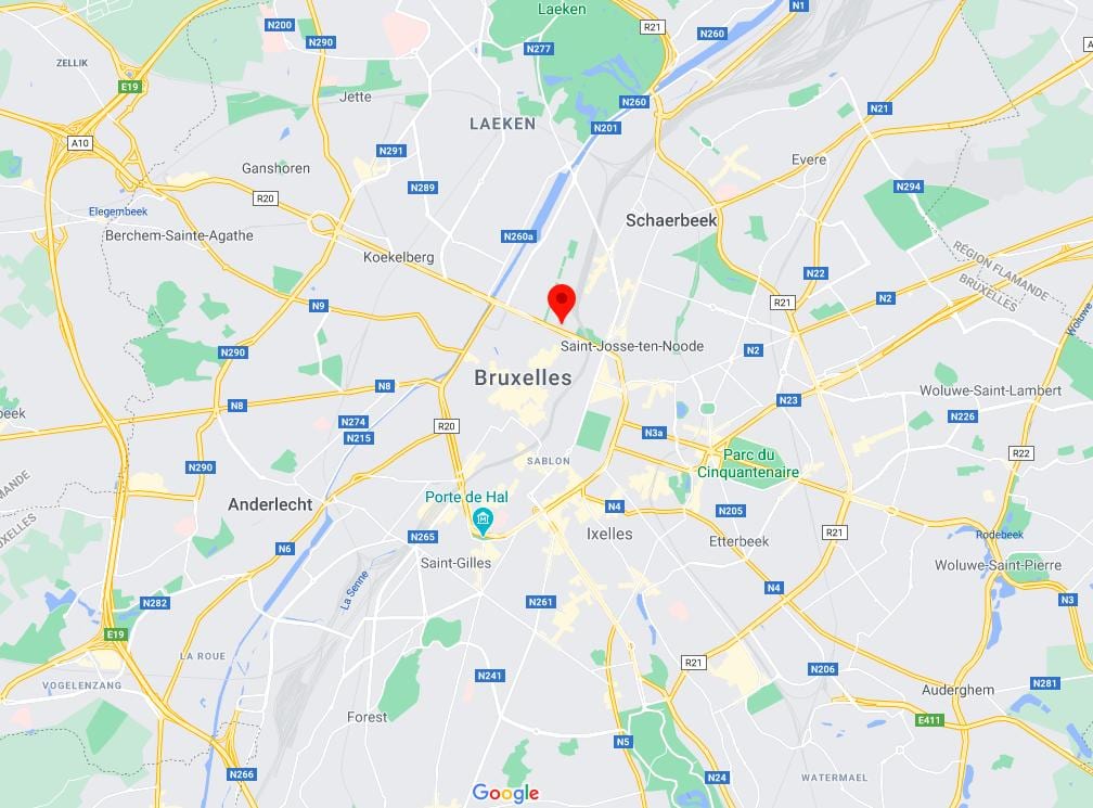 地図の場所rogier地図
