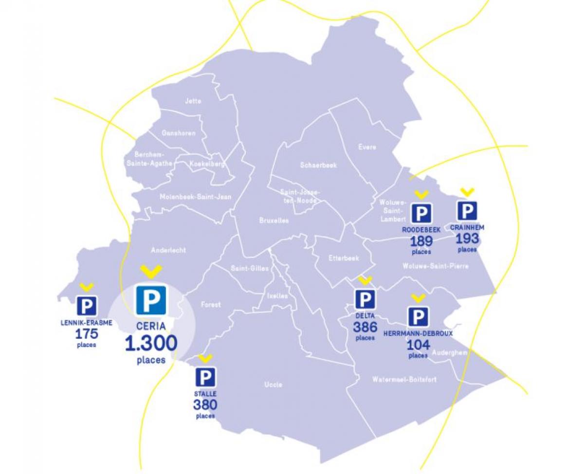 地図pfブリュッセル駐車場