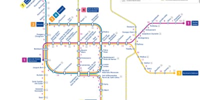 ブリュッセルメトロ地図