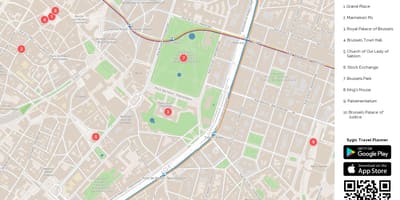 ブリュッセル公園の地図
