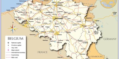 地図のブリュッセル国