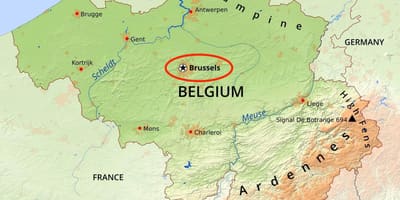 ブリュッセル地域地図