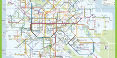 ブリュッセル輸送の地図