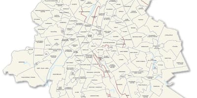ブリュッセル近隣地図