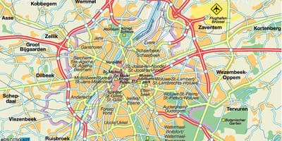 ブリュッセル道路地図
