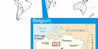 ブリュッセル世界地図